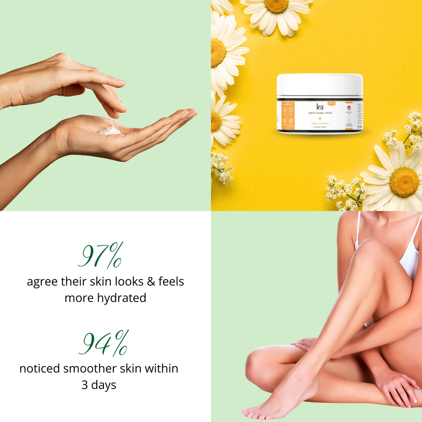 LEA Organic Hand + Body Crème